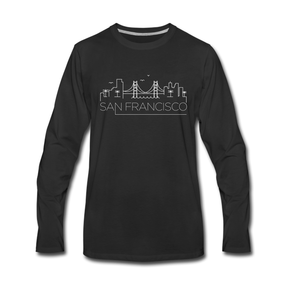 San Francisco, California Long Sleeve T-Shirt - Skylines Unisex San Francisco Long Sleeve Shirt - black
