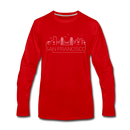 San Francisco, California Long Sleeve T-Shirt - Skylines Unisex San Francisco Long Sleeve Shirt - red