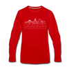 Savannah, Georgia Long Sleeve T-Shirt - Skylines Unisex Savannah Long Sleeve Shirt - red