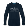 Savannah, Georgia Long Sleeve T-Shirt - Skylines Unisex Savannah Long Sleeve Shirt - deep navy