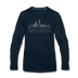 San Diego, California Long Sleeve T-Shirt - Skylines Unisex San Diego Long Sleeve Shirt - deep navy