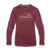 St. Louis, Missouri Long Sleeve T-Shirt - Skylines Unisex St. Louis Long Sleeve Shirt - heather burgundy