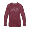 St. Louis, Missouri Long Sleeve T-Shirt - Skylines Unisex St. Louis Long Sleeve Shirt - heather burgundy