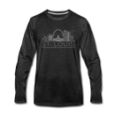 St. Louis, Missouri Long Sleeve T-Shirt - Skylines Unisex St. Louis Long Sleeve Shirt - charcoal gray