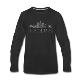 Tampa, Florida Long Sleeve T-Shirt - Skylines Unisex Tampa Long Sleeve Shirt - black