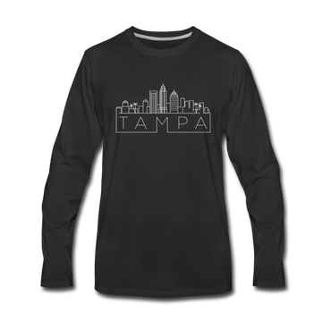 Tampa, Florida Long Sleeve T-Shirt - Skylines Unisex Tampa Long Sleeve Shirt - black