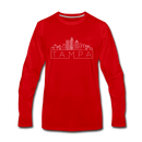 Tampa, Florida Long Sleeve T-Shirt - Skylines Unisex Tampa Long Sleeve Shirt - red