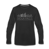 Sioux Falls, South Dakota Long Sleeve T-Shirt - Skylines Unisex Sioux Falls Long Sleeve Shirt - black