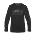Sioux Falls, South Dakota Long Sleeve T-Shirt - Skylines Unisex Sioux Falls Long Sleeve Shirt - black