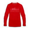 Sioux Falls, South Dakota Long Sleeve T-Shirt - Skylines Unisex Sioux Falls Long Sleeve Shirt - red