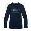 Sioux Falls, South Dakota Long Sleeve T-Shirt - Skylines Unisex Sioux Falls Long Sleeve Shirt - deep navy