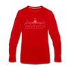 Washington DC Long Sleeve T-Shirt - Skylines Unisex Washington DC Long Sleeve Shirt - red