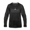 Washington DC Long Sleeve T-Shirt - Skylines Unisex Washington DC Long Sleeve Shirt - charcoal gray