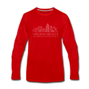 Virginia Beach, Virginia Long Sleeve T-Shirt - Skylines Unisex Virginia Beach Long Sleeve Shirt - red