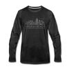 Virginia Beach, Virginia Long Sleeve T-Shirt - Skylines Unisex Virginia Beach Long Sleeve Shirt - charcoal gray