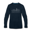 Virginia Beach, Virginia Long Sleeve T-Shirt - Skylines Unisex Virginia Beach Long Sleeve Shirt - deep navy