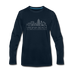 Virginia Beach, Virginia Long Sleeve T-Shirt - Skylines Unisex Virginia Beach Long Sleeve Shirt - deep navy