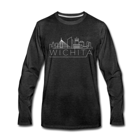 Wichita, Kansas Long Sleeve T-Shirt - Skylines Unisex Wichita Long Sleeve Shirt