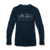 Wichita, Kansas Long Sleeve T-Shirt - Skylines Unisex Wichita Long Sleeve Shirt - deep navy