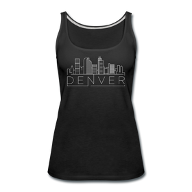 Denver, Colorado Women’s Tank Top - Skyline Women’s Denver Tank Top - black