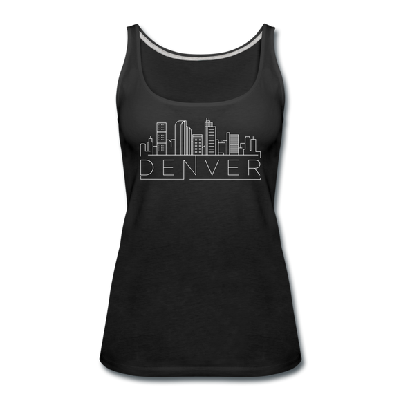 Denver, Colorado Women’s Tank Top - Skyline Women’s Denver Tank Top - black