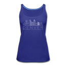 Denver, Colorado Women’s Tank Top - Skyline Women’s Denver Tank Top - royal blue