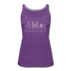 Denver, Colorado Women’s Tank Top - Skyline Women’s Denver Tank Top - purple