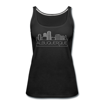 Albuquerque, New Mexico Women’s Tank Top - Skyline Women’s Albuquerque Tank Top - black