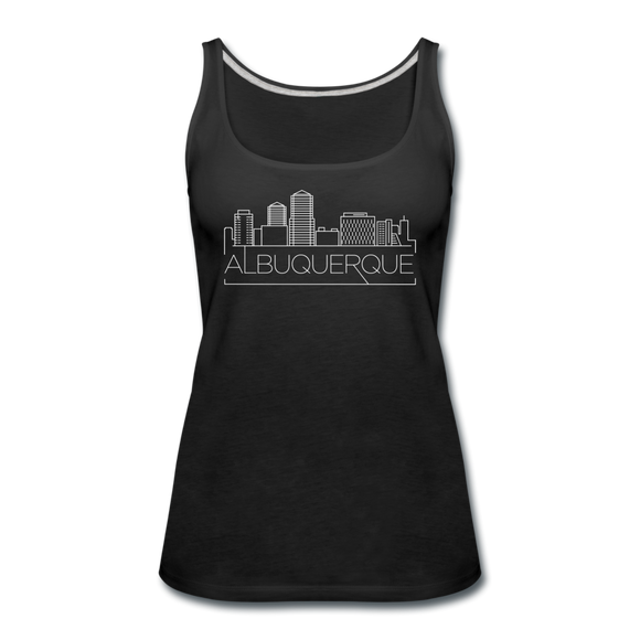 Albuquerque, New Mexico Women’s Tank Top - Skyline Women’s Albuquerque Tank Top - black