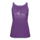 Albuquerque, New Mexico Women’s Tank Top - Skyline Women’s Albuquerque Tank Top - purple