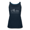 Albuquerque, New Mexico Women’s Tank Top - Skyline Women’s Albuquerque Tank Top - deep navy