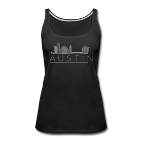 Austin, Texas Women’s Tank Top - Skyline Women’s Austin Tank Top - black