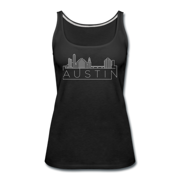 Austin, Texas Women’s Tank Top - Skyline Women’s Austin Tank Top - black