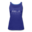 Austin, Texas Women’s Tank Top - Skyline Women’s Austin Tank Top - royal blue