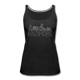 Baltimore, Maryland Women’s Tank Top - Skyline Women’s Baltimore Tank Top - black
