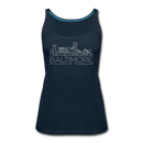 Baltimore, Maryland Women’s Tank Top - Skyline Women’s Baltimore Tank Top - deep navy