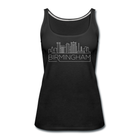 Birmingham, Alabama Women’s Tank Top - Skyline Women’s Birmingham Tank Top - black