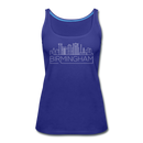 Birmingham, Alabama Women’s Tank Top - Skyline Women’s Birmingham Tank Top - royal blue
