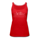 Birmingham, Alabama Women’s Tank Top - Skyline Women’s Birmingham Tank Top - red