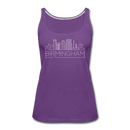 Birmingham, Alabama Women’s Tank Top - Skyline Women’s Birmingham Tank Top - purple