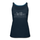 Birmingham, Alabama Women’s Tank Top - Skyline Women’s Birmingham Tank Top - deep navy
