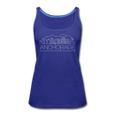 Anchorage, Alaska Women’s Tank Top - Skyline Women’s Anchorage Tank Top - royal blue