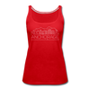 Anchorage, Alaska Women’s Tank Top - Skyline Women’s Anchorage Tank Top - red