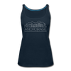 Anchorage, Alaska Women’s Tank Top - Skyline Women’s Anchorage Tank Top - deep navy