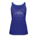 Atlanta, Georgia Women’s Tank Top - Skyline Women’s Atlanta Tank Top - royal blue