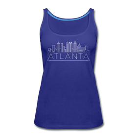 Atlanta, Georgia Women’s Tank Top - Skyline Women’s Atlanta Tank Top - royal blue