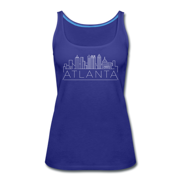 Atlanta, Georgia Women’s Tank Top - Skyline Women’s Atlanta Tank Top - royal blue