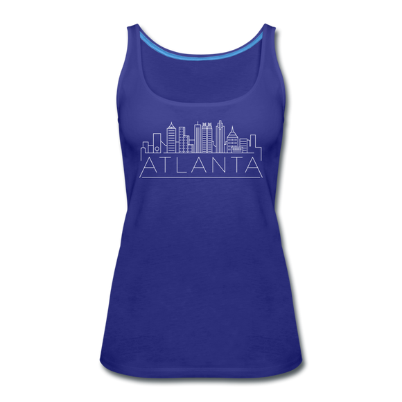 Atlanta, Georgia Women’s Tank Top - Skyline Women’s Atlanta Tank Top - royal blue
