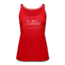 Atlanta, Georgia Women’s Tank Top - Skyline Women’s Atlanta Tank Top - red