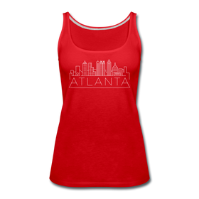 Atlanta, Georgia Women’s Tank Top - Skyline Women’s Atlanta Tank Top - red